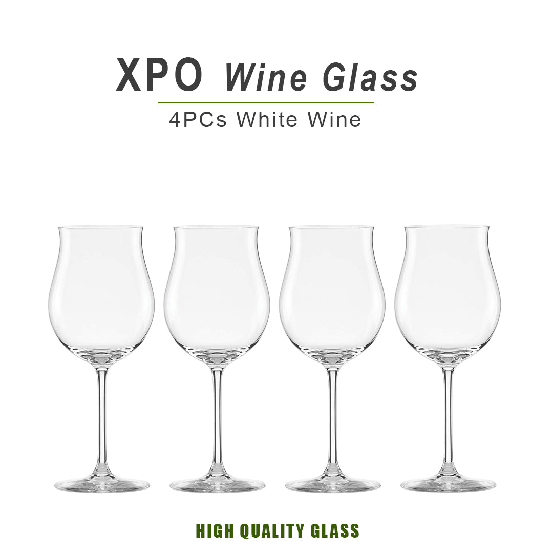XPO Wine Glass Set 4 PCS | Elegant Stemmed Glassware for Home Dining & Celebrations