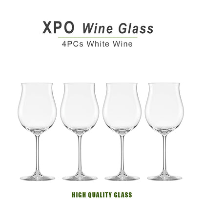 XPO Wine Glass Set 4 PCS | Elegant Stemmed Glassware for Home Dining & Celebrations