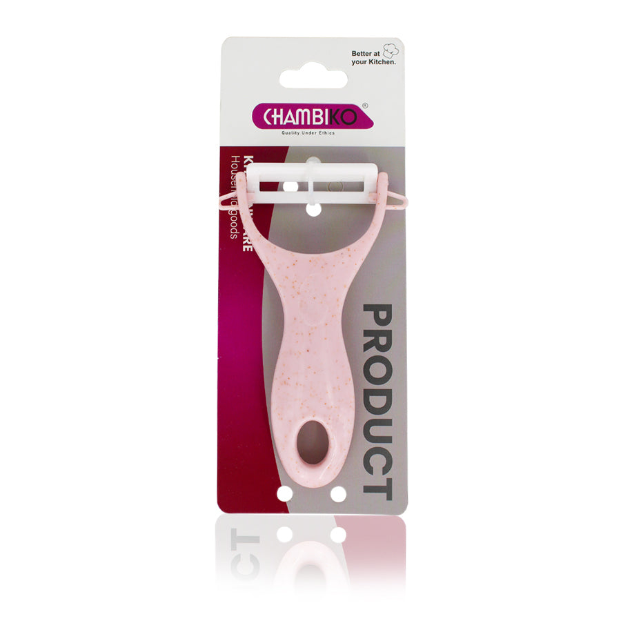CHAMBIKO Plastic Vegetable Peeler with Sharp Precision Blade | Lightweight Kitchen Peeler for Fruits & Vegetables