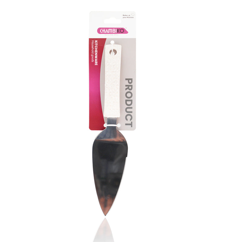 CHAMBIKO Cake Server with Flat Blade | Stainless Steel Dessert Serving Spatula for Cakes, Pastries & Desserts