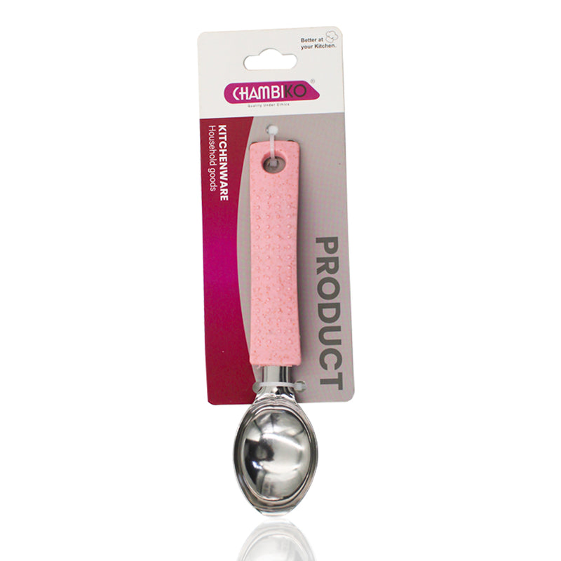 CHAMBIKO Ice Cream Scoop with Ergonomic Handle | Durable Dessert Scooper for Ice Cream, Gelato & Frozen Yogurt