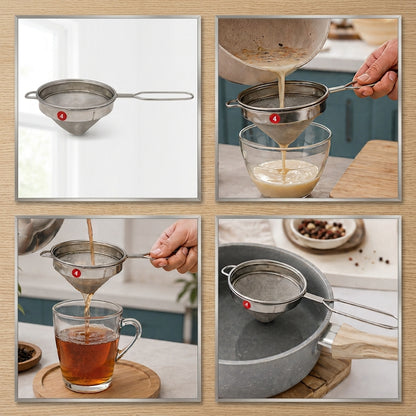 XPO SS Conical Tea strainer double net