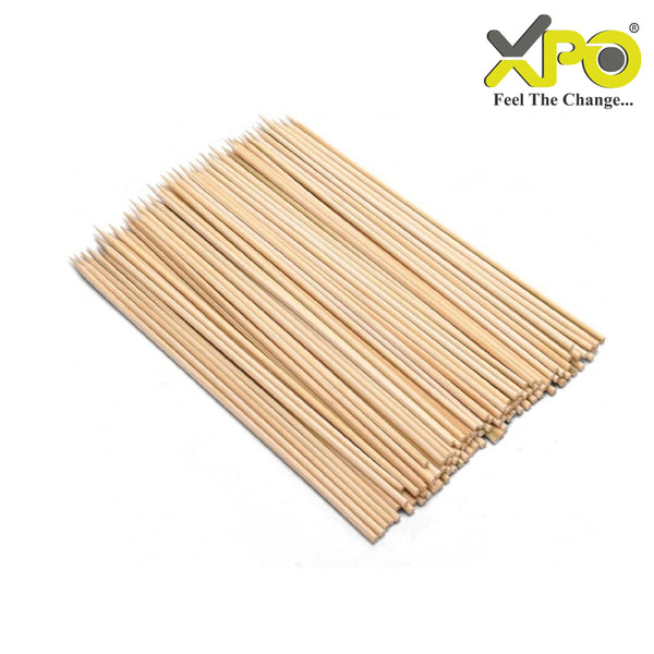 XPO Natural Bamboo Skewers 30 cm – Eco-Friendly BBQ Grill Sticks for Kebab, Satay & Food Preparation