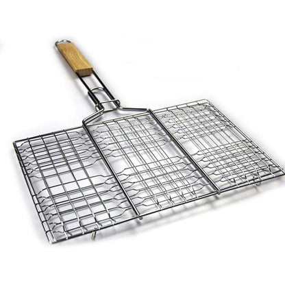 XPO Premium BBQ Grill 63×40×30 cm – Large Outdoor Grill with Wooden Handle