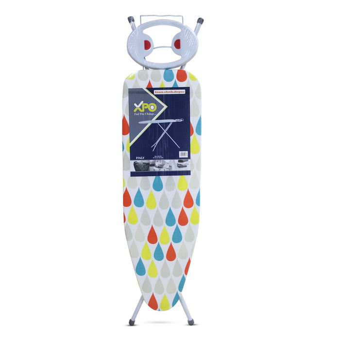 XPO 42x13M Ironing Board with Steam Iron Rest, Heat Resistant,Adjustable Height and Lock System ( Assorted Colors )